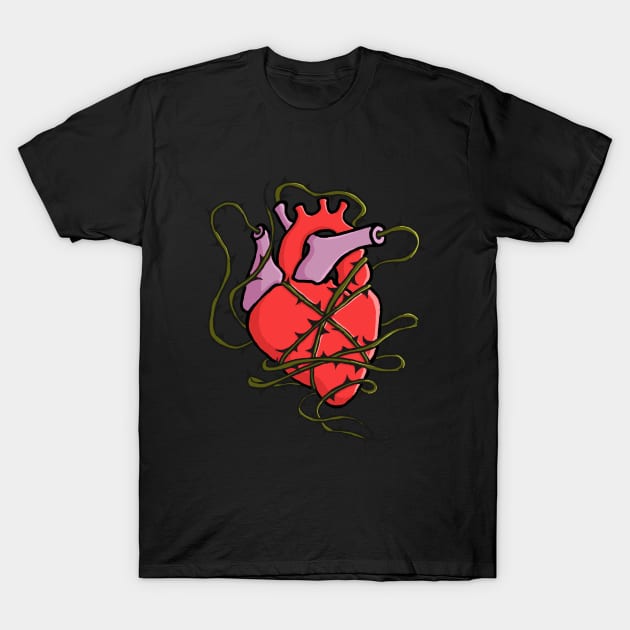 heart and thorns T-Shirt by hamadani